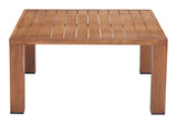 Regels Natural Outdoor Coffee Table by Zuomod at Eve Furniture