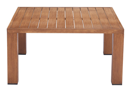 Regels Natural Outdoor Coffee Table by Zuomod at Eve Furniture