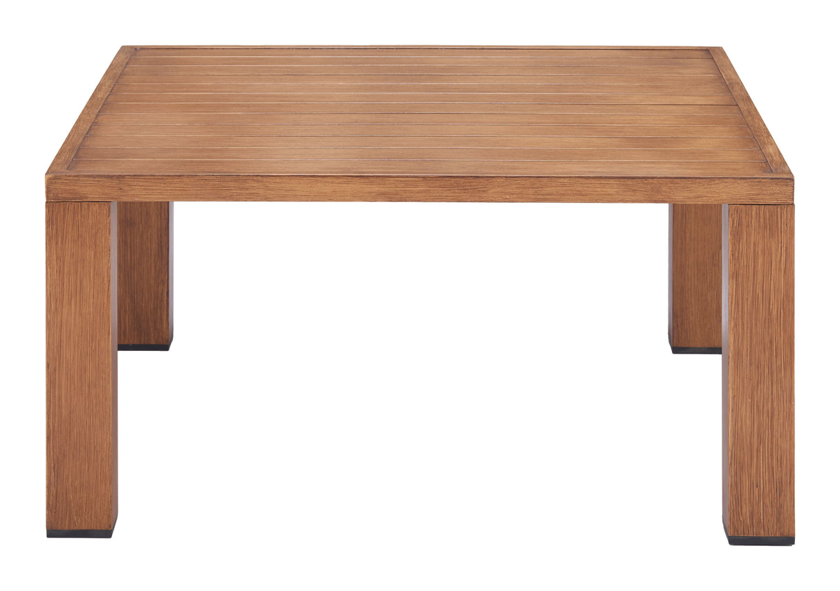 Regels Natural Outdoor Coffee Table by Zuomod at Eve Furniture