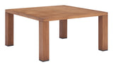 Regels Natural Outdoor Coffee Table by Zuomod at Eve Furniture