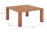 Regels Natural Outdoor Coffee Table by Zuomod at Eve Furniture