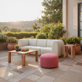 Regels Natural Outdoor Side Table by Zuomod at Eve Furniture