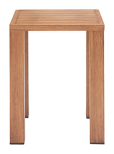 Regels Natural Outdoor Side Table by Zuomod at Eve Furniture