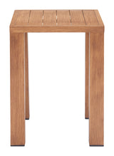 Regels Natural Outdoor Side Table by Zuomod at Eve Furniture