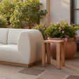 Regels Natural Outdoor Side Table by Zuomod at Eve Furniture