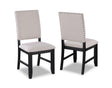 Regent Charcoal Black Dining Chair, Set of 2 by Crown Mark at Eve Furniture