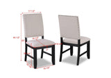 Regent Charcoal Black Dining Set by Crown Mark at Eve Furniture