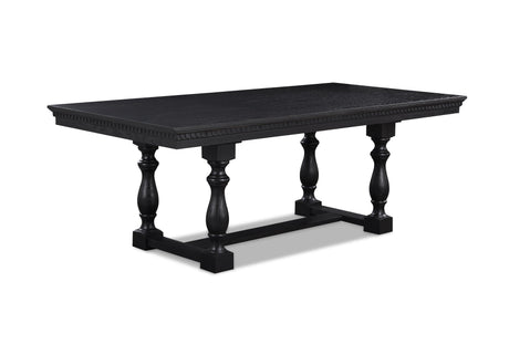 Regent Charcoal Black Dining Table by Crown Mark at Eve Furniture