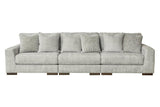 Regent Park Pewter 3-Piece Modular Sofa by Ashley at Eve Furniture