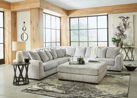 Regent Park Pewter 5-Piece Sectional by Ashley at Eve Furniture