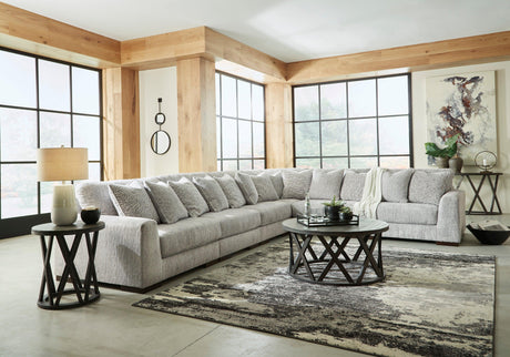 Regent Park Pewter 6-Piece Sectional by Ashley at Eve Furniture