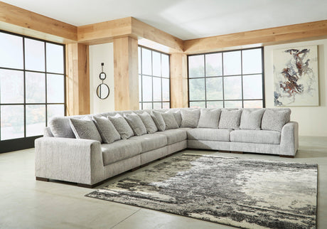 Regent Park Pewter 6-Piece Sectional by Ashley at Eve Furniture
