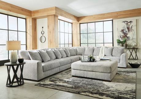 Regent Park Pewter 6-Piece Sectional by Ashley at Eve Furniture
