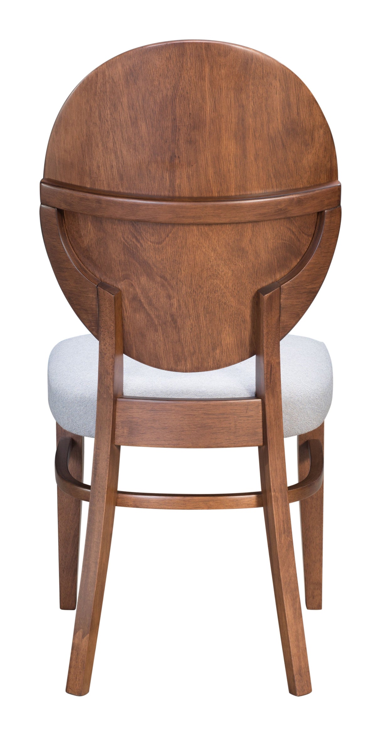 Regents Walnut & Light Gray Dining Chair (Set of 2) by Zuomod at Eve Furniture