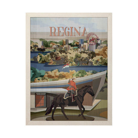 Regina Go Canada (L) by Mercana Studio a Hand Embellished Decograph Framed Art Print by Mercana at Eve Furniture
