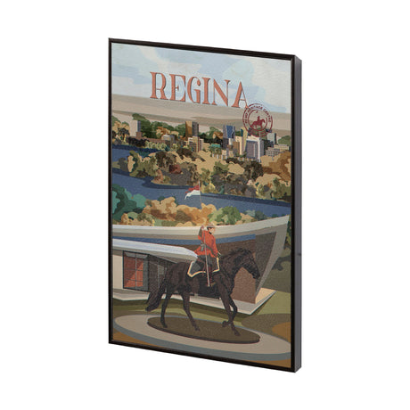 Regina Go Canada (SM) by Mercana Studio a Hand Embellished Decograph Framed Art Print by Mercana at Eve Furniture