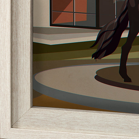 Regina Go Canada (XL) by Mercana Studio a Hand Embellished Decograph Framed Art Print under Glass by Mercana at Eve Furniture
