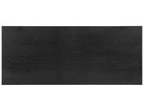 Reid 77-95″ Dining Table with 18″ Leaf, Black Finish by Steve Silver at Eve Furniture