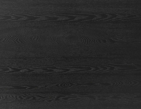 Reid 77-95″ Dining Table with 18″ Leaf, Black Finish by Steve Silver at Eve Furniture