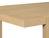 Reid 77-95″ Dining Table with 18″ Leaf, Sand Finish by Steve Silver at Eve Furniture