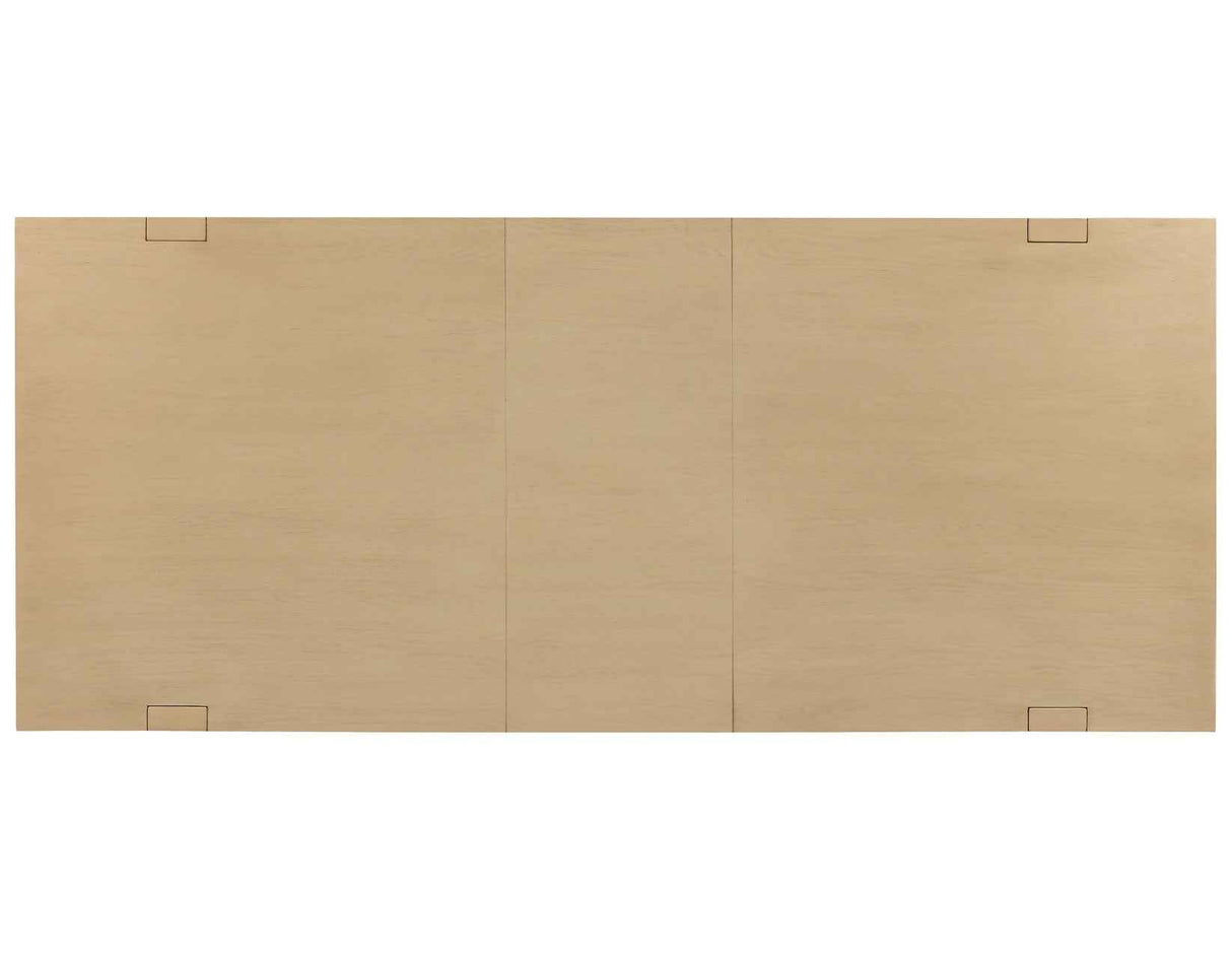Reid 77-95″ Dining Table with 18″ Leaf, Sand Finish by Steve Silver at Eve Furniture