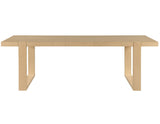 Reid 77-95″ Dining Table with 18″ Leaf, Sand Finish by Steve Silver at Eve Furniture