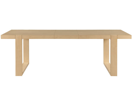 Reid 77-95″ Dining Table with 18″ Leaf, Sand Finish by Steve Silver at Eve Furniture