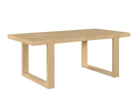 Reid 77-95″ Dining Table with 18″ Leaf, Sand Finish by Steve Silver at Eve Furniture