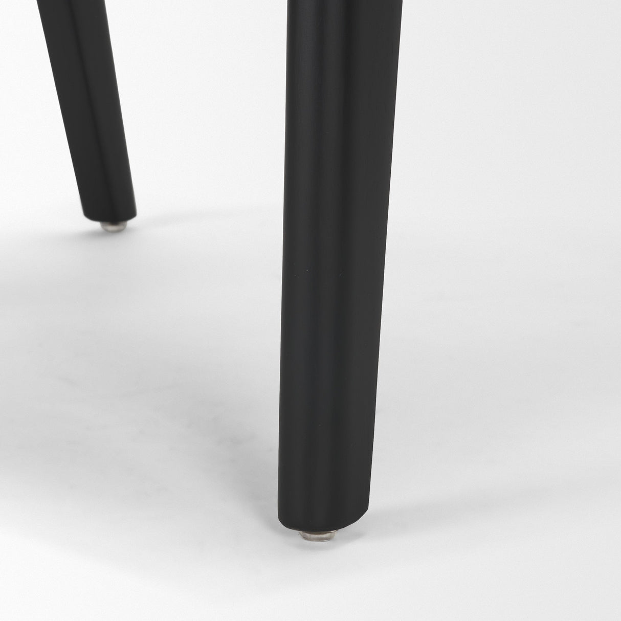 Reid Framed Black Cane Black Fabric Dining Armchair by Mercana at Eve Furniture