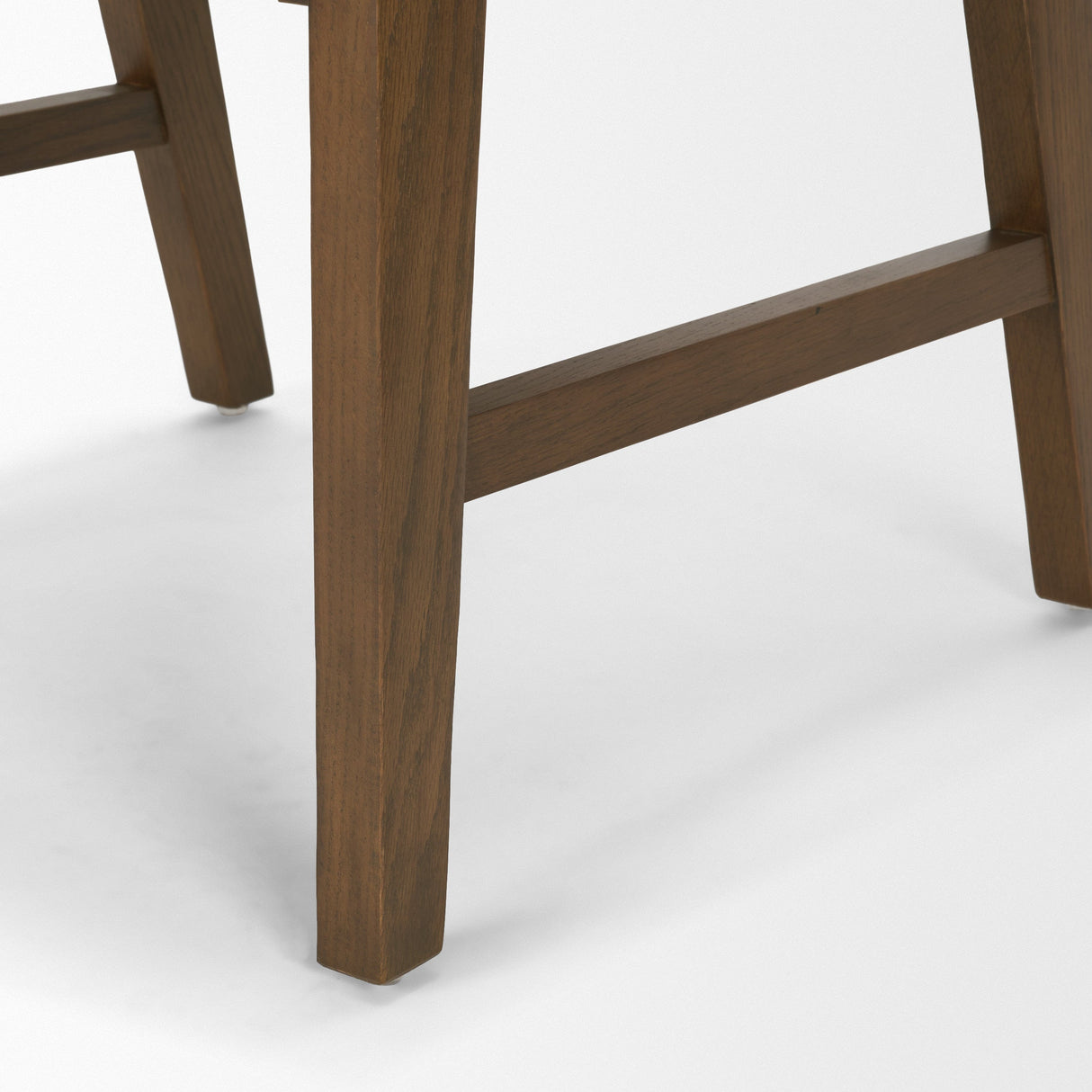 Reid Framed Brown Cane Cream Fabric Dining Chair, Set of 2 by Mercana at Eve Furniture