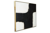 Reighlea Black/White Wall Art by Ashley at Eve Furniture
