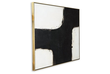 Reighlea Black/White Wall Art by Ashley at Eve Furniture