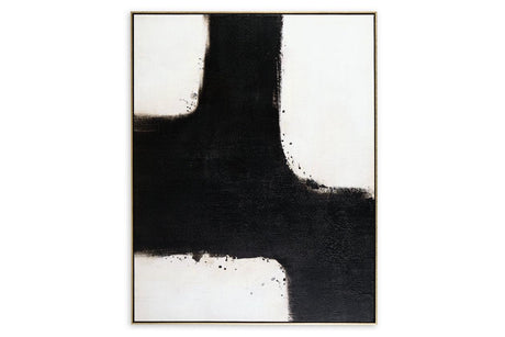 Reighlea Black/White Wall Art by Ashley at Eve Furniture