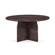 Reilly Marble Round Coffee Table - Merlot by Classic Home at Eve Furniture