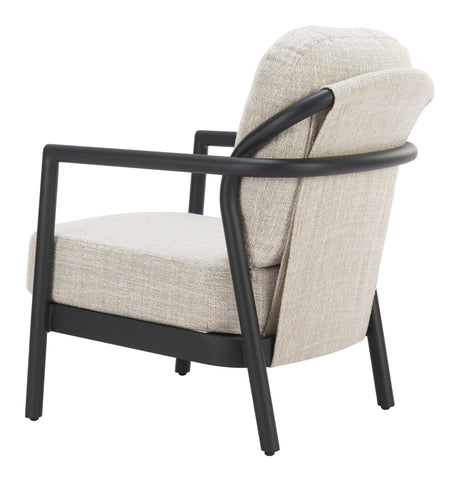 Rein Beige Outdoor Accent Chair by Zuomod at Eve Furniture