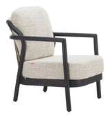 Rein Beige Outdoor Accent Chair by Zuomod at Eve Furniture