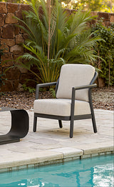 Rein Beige Outdoor Accent Chair by Zuomod at Eve Furniture