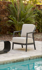 Rein Beige Outdoor Accent Chair by Zuomod at Eve Furniture