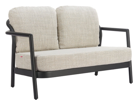 Rein Beige Outdoor Loveseat by Zuomod at Eve Furniture