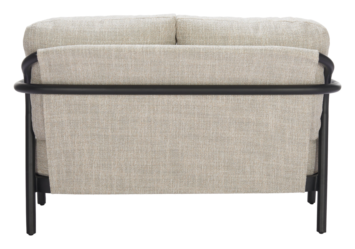 Rein Beige Outdoor Loveseat by Zuomod at Eve Furniture