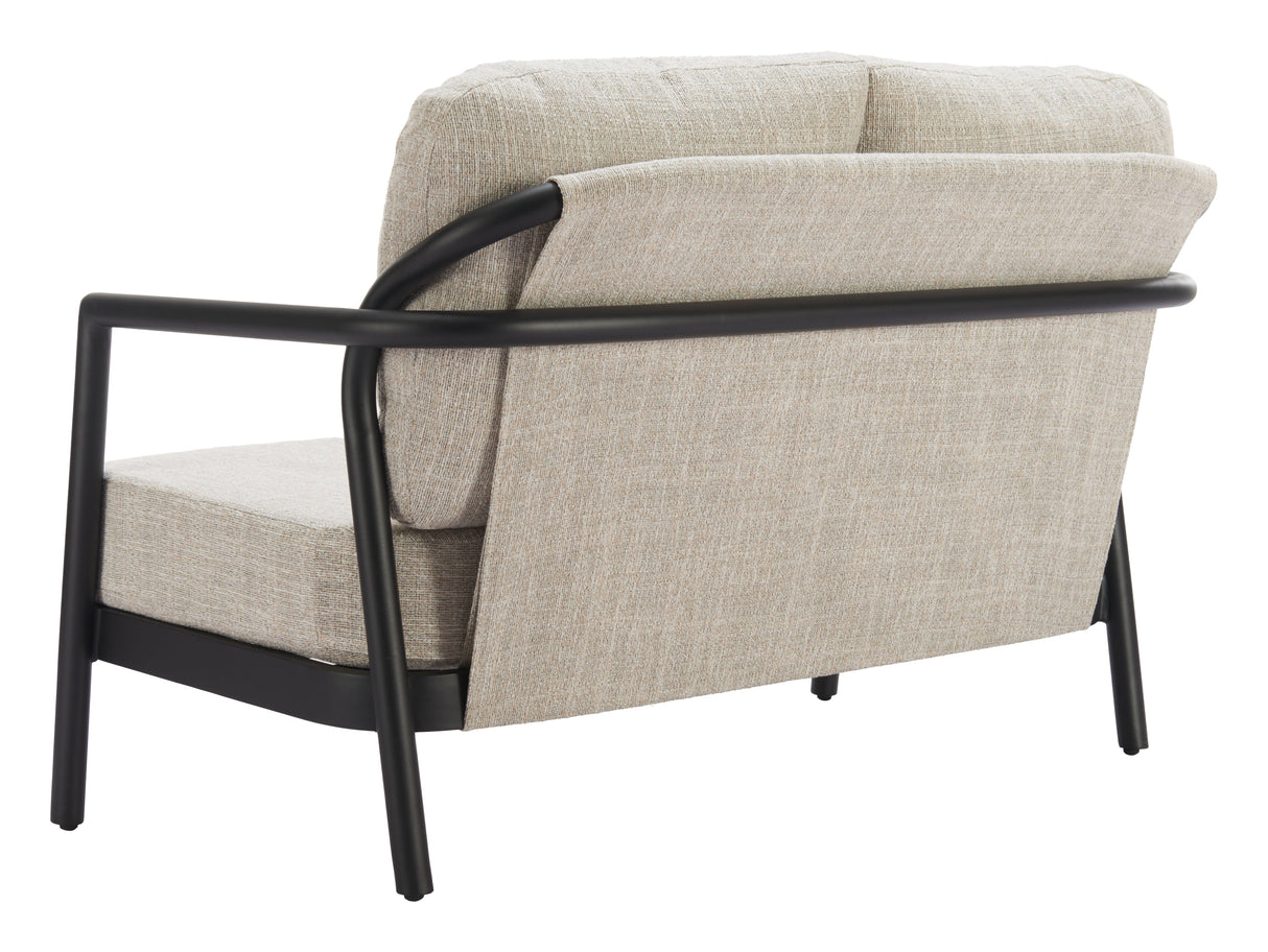Rein Beige Outdoor Loveseat by Zuomod at Eve Furniture