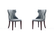 Reine Faux Leather Dining Chair in Pebble Grey (set of 2) by Manhattan Comfort at Eve Furniture