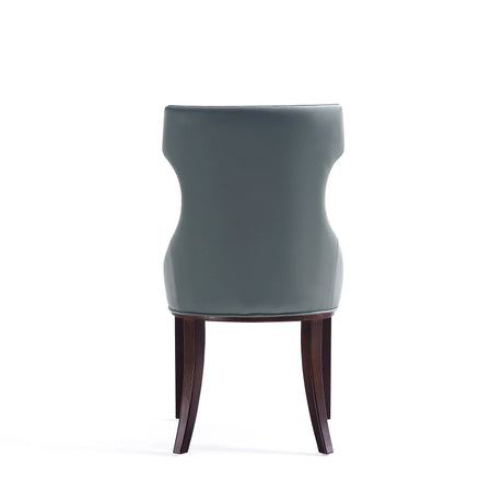 Reine Faux Leather Dining Chair in Pebble Grey (set of 4) by Manhattan Comfort at Eve Furniture