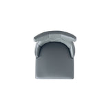 Reine Faux Leather Dining Chair in Pebble Grey (set of 4) by Manhattan Comfort at Eve Furniture