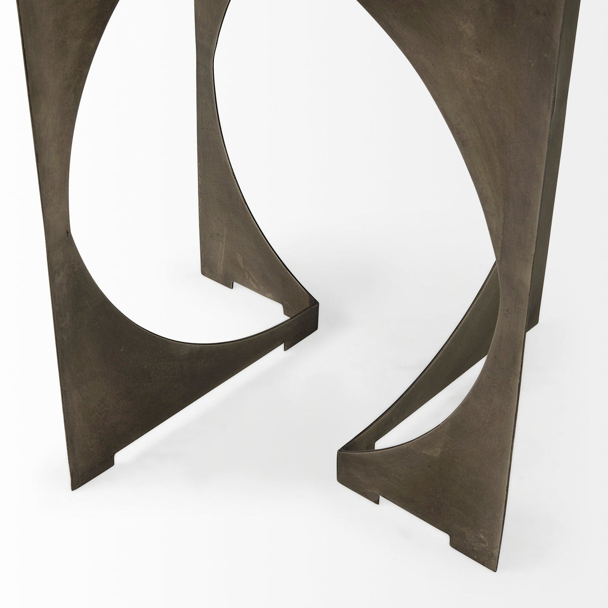 Reinhold II 21L x 21W x 21H Black Marble Top Iron Side Table by Mercana at Eve Furniture
