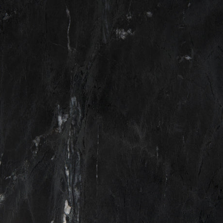 Reinhold II Black Marble Top Iron Side Table by Mercana at Eve Furniture