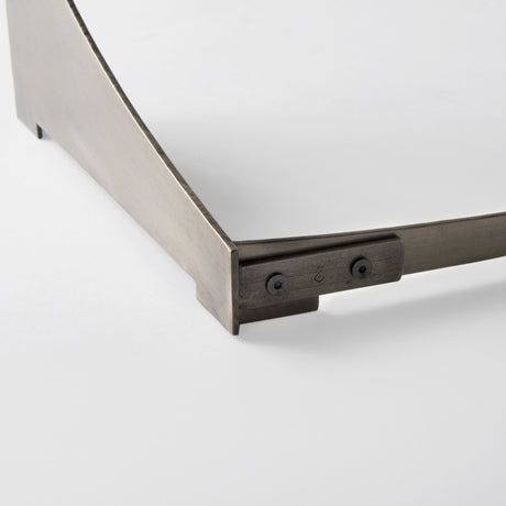 Reinhold III Black Marble Top Iron Coffee Table by Mercana at Eve Furniture