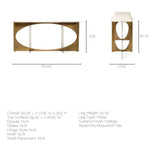 Reinhold IV 59L x 16W White Marble Top Gold Metal Base Console Table by Mercana at Eve Furniture