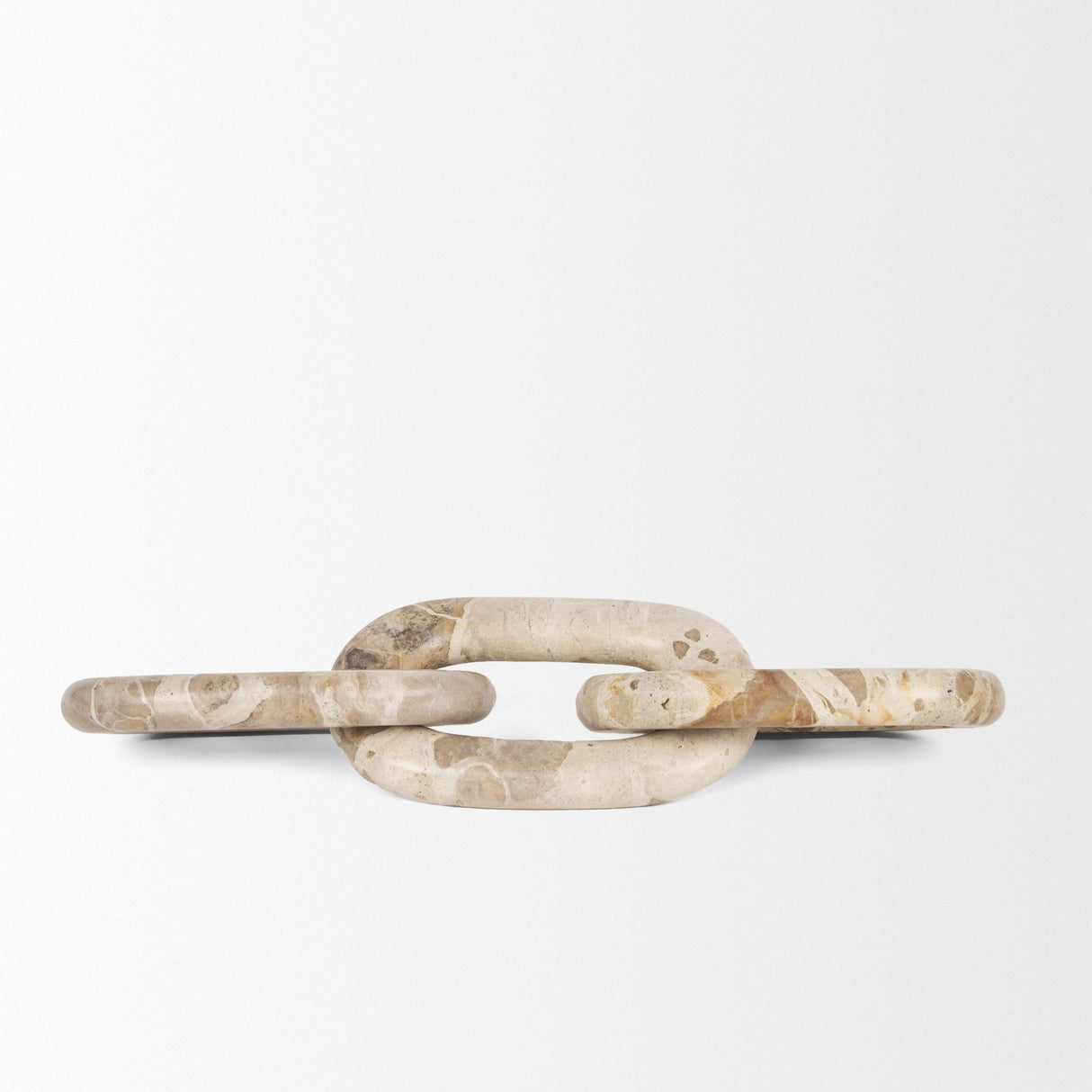Reinir Beige Marble Chain Link Decorative Object by Mercana at Eve Furniture