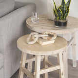 Reinir Beige Marble Chain Link Decorative Object by Mercana at Eve Furniture